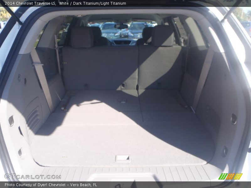 White / Dark Titanium/Light Titanium 2014 Chevrolet Traverse LS