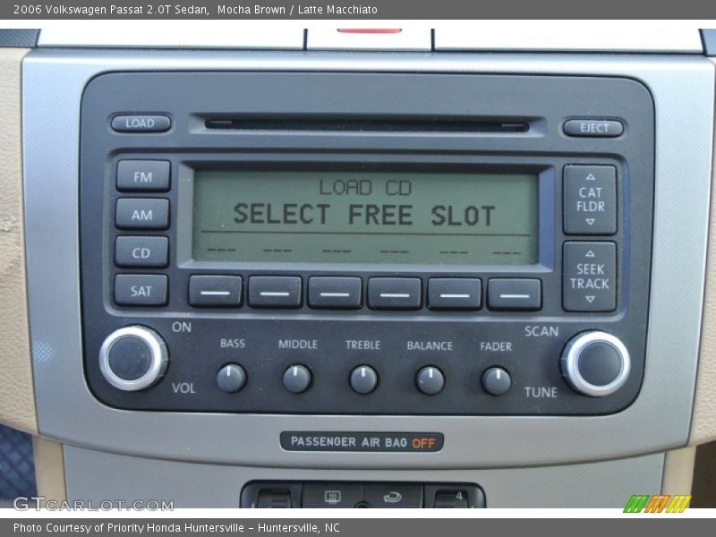 Audio System of 2006 Passat 2.0T Sedan