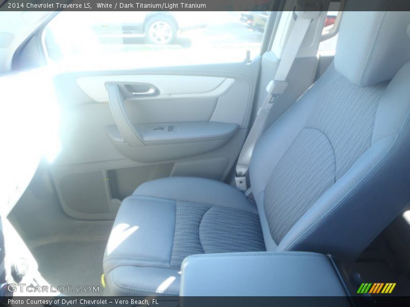White / Dark Titanium/Light Titanium 2014 Chevrolet Traverse LS