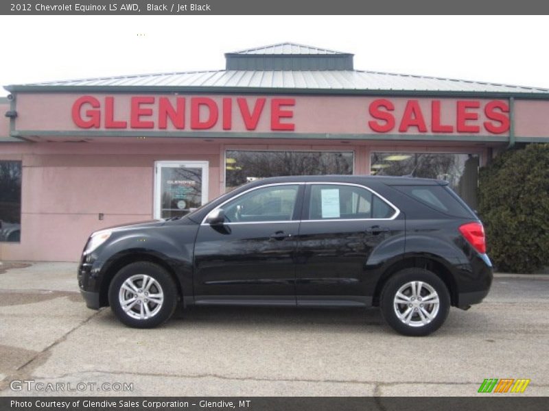 Black / Jet Black 2012 Chevrolet Equinox LS AWD