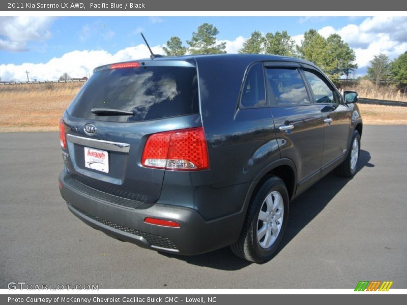 Pacific Blue / Black 2011 Kia Sorento LX AWD