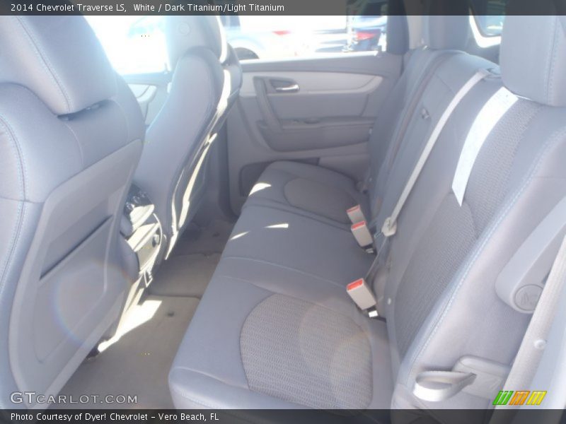 White / Dark Titanium/Light Titanium 2014 Chevrolet Traverse LS