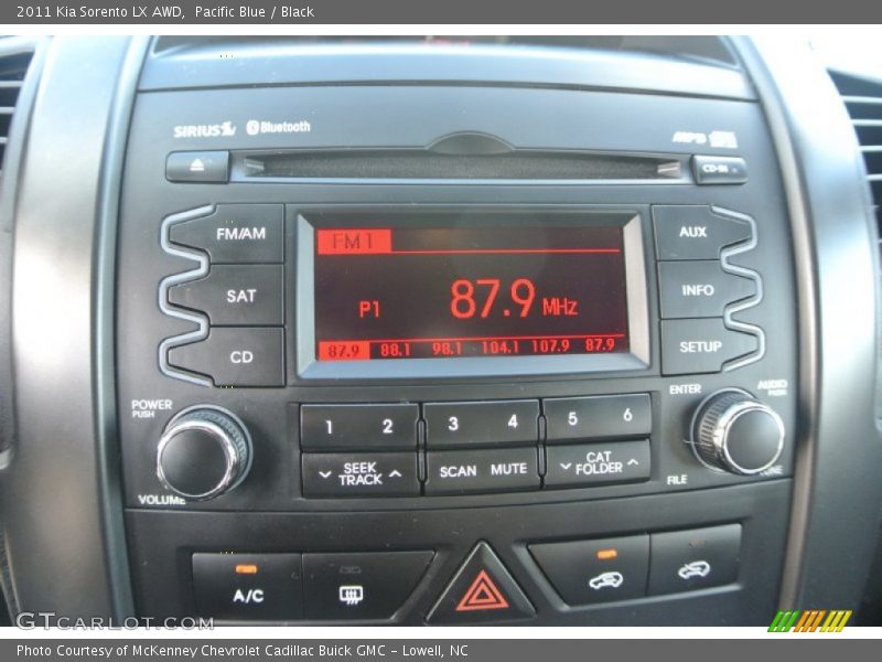 Pacific Blue / Black 2011 Kia Sorento LX AWD