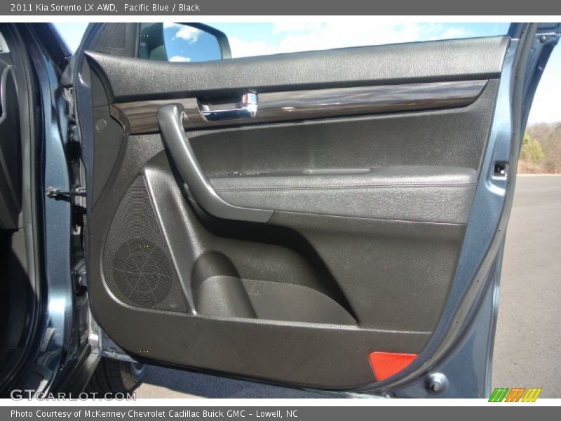 Pacific Blue / Black 2011 Kia Sorento LX AWD