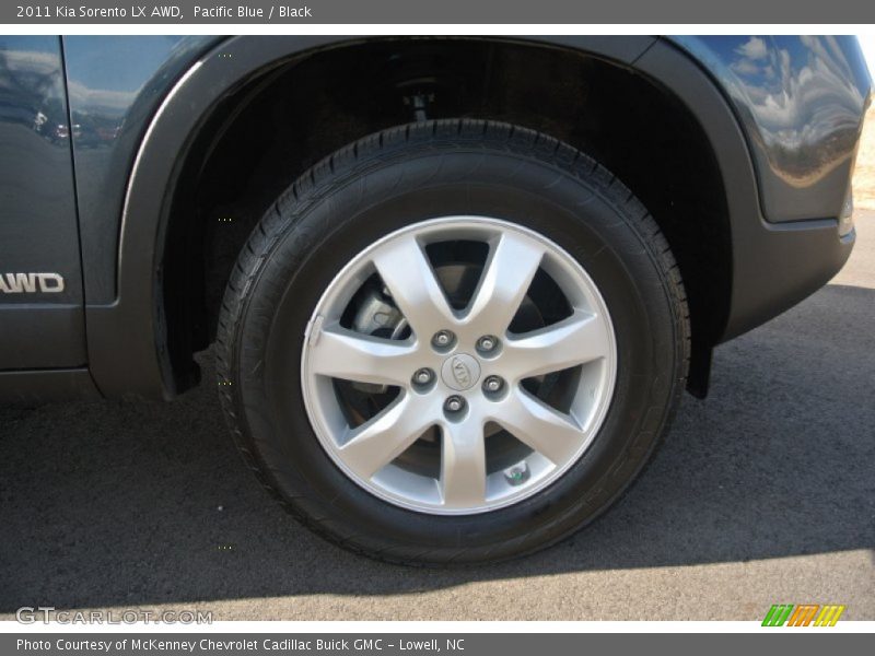 Pacific Blue / Black 2011 Kia Sorento LX AWD