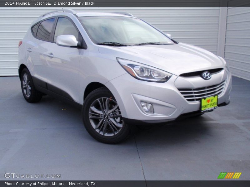 Diamond Silver / Black 2014 Hyundai Tucson SE