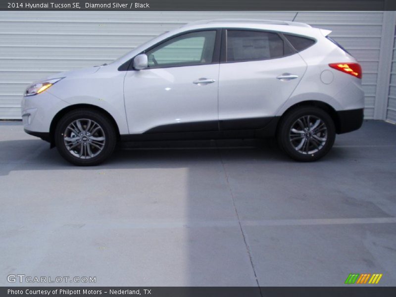 Diamond Silver / Black 2014 Hyundai Tucson SE