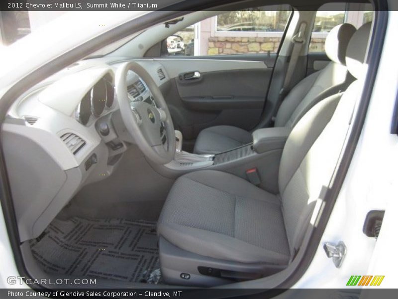 Summit White / Titanium 2012 Chevrolet Malibu LS