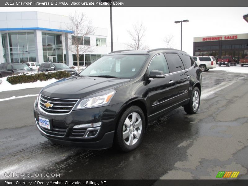 Black Granite Metallic / Ebony 2013 Chevrolet Traverse LTZ AWD