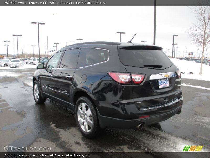 Black Granite Metallic / Ebony 2013 Chevrolet Traverse LTZ AWD