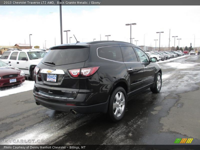 Black Granite Metallic / Ebony 2013 Chevrolet Traverse LTZ AWD