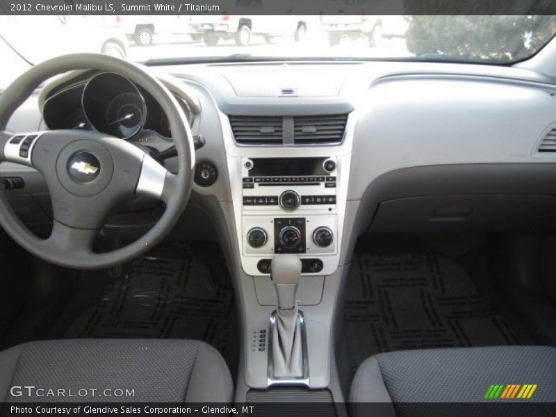 Summit White / Titanium 2012 Chevrolet Malibu LS