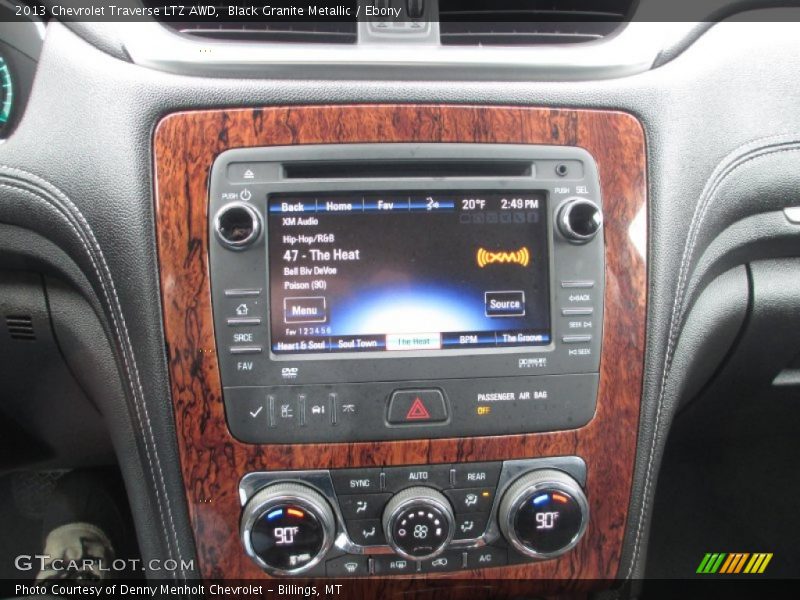 Black Granite Metallic / Ebony 2013 Chevrolet Traverse LTZ AWD