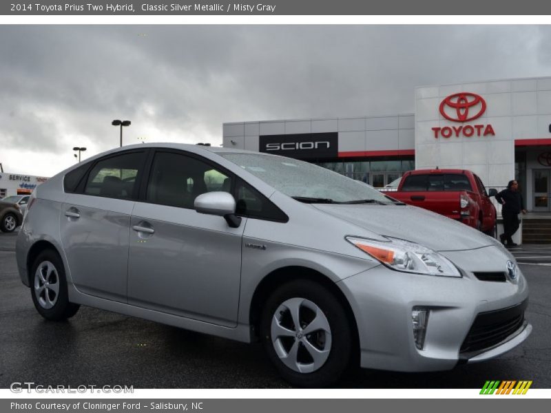 Classic Silver Metallic / Misty Gray 2014 Toyota Prius Two Hybrid