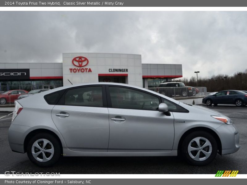 Classic Silver Metallic / Misty Gray 2014 Toyota Prius Two Hybrid