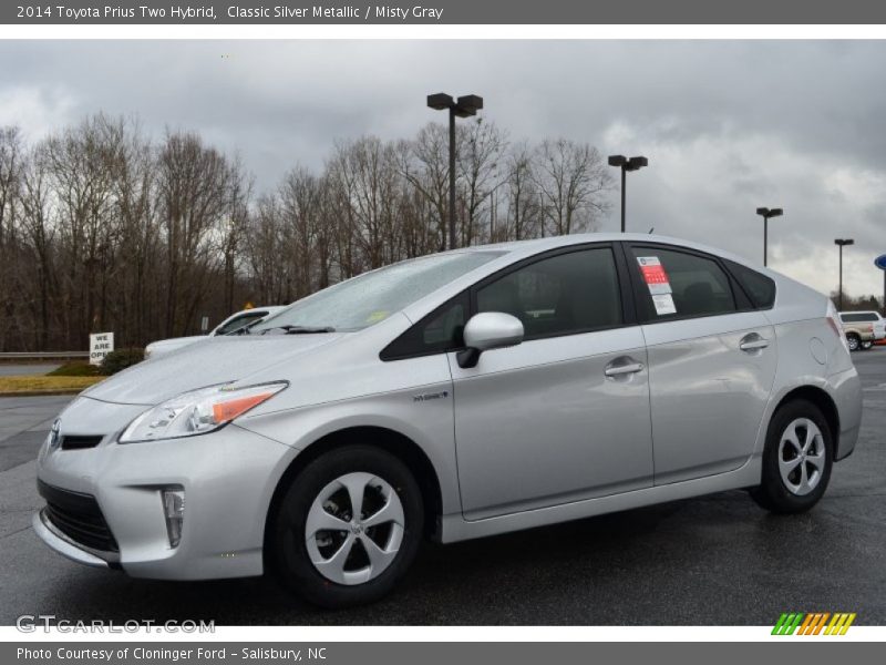 Classic Silver Metallic / Misty Gray 2014 Toyota Prius Two Hybrid