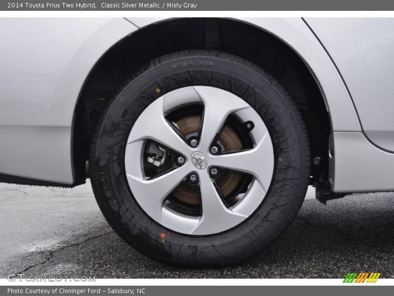 Classic Silver Metallic / Misty Gray 2014 Toyota Prius Two Hybrid
