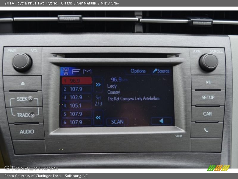 Classic Silver Metallic / Misty Gray 2014 Toyota Prius Two Hybrid