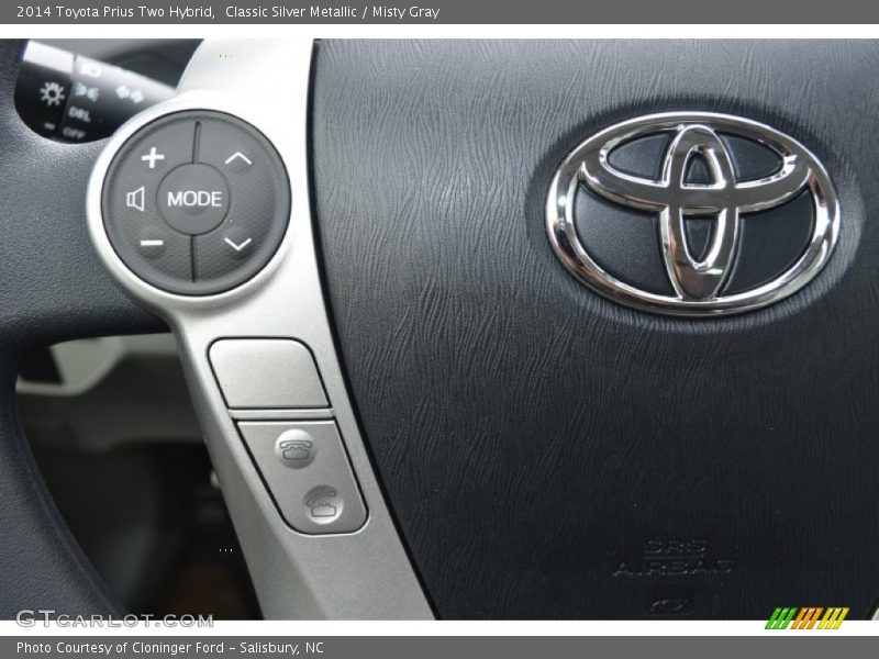 Classic Silver Metallic / Misty Gray 2014 Toyota Prius Two Hybrid