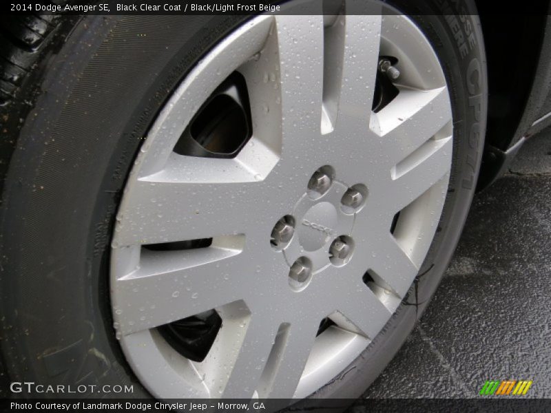 Black Clear Coat / Black/Light Frost Beige 2014 Dodge Avenger SE