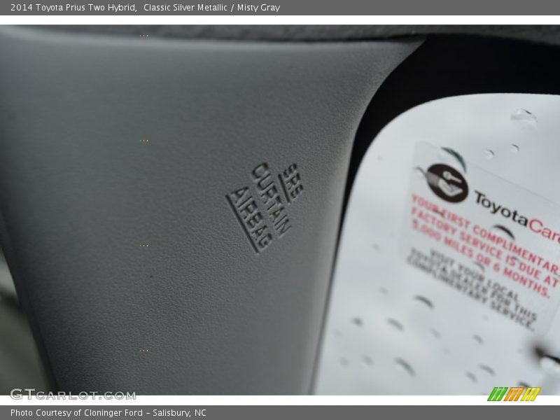 Classic Silver Metallic / Misty Gray 2014 Toyota Prius Two Hybrid