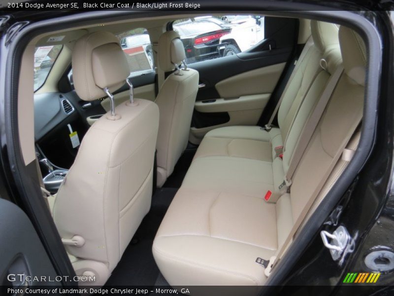 Black Clear Coat / Black/Light Frost Beige 2014 Dodge Avenger SE