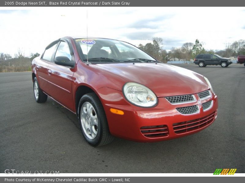 Blaze Red Crystal Pearlcoat / Dark Slate Gray 2005 Dodge Neon SXT