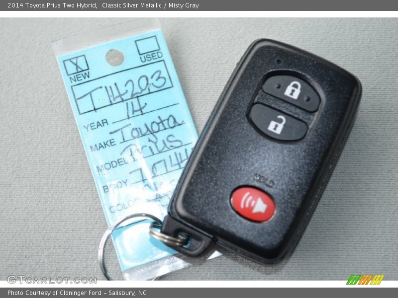 Classic Silver Metallic / Misty Gray 2014 Toyota Prius Two Hybrid