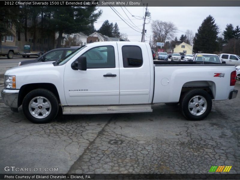 Summit White / Ebony 2012 Chevrolet Silverado 1500 LT Extended Cab 4x4