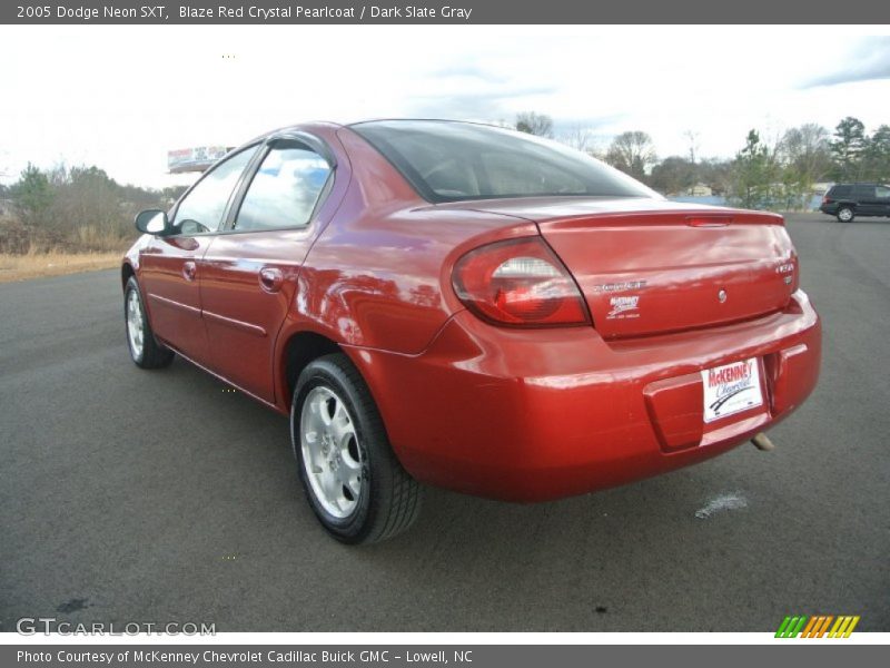 Blaze Red Crystal Pearlcoat / Dark Slate Gray 2005 Dodge Neon SXT