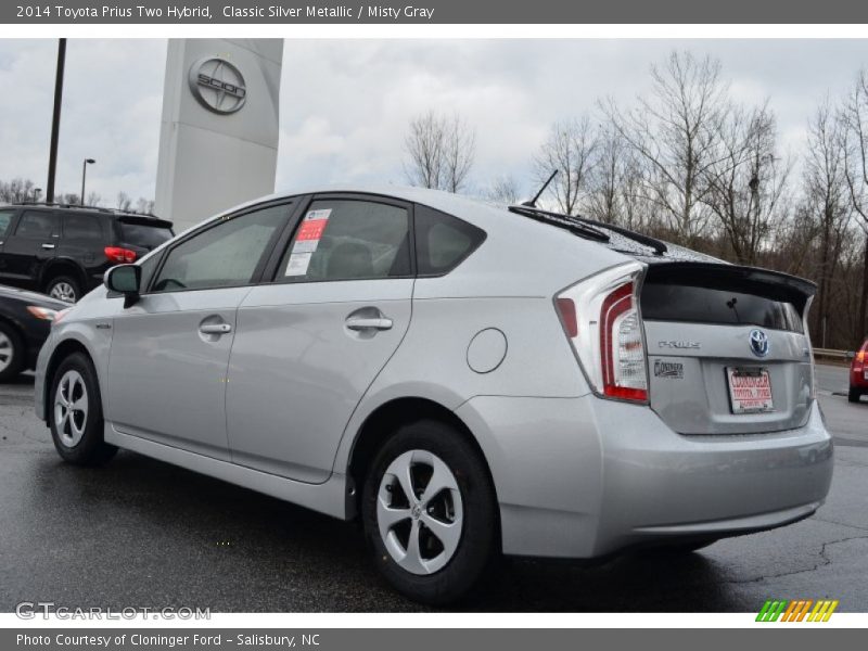 Classic Silver Metallic / Misty Gray 2014 Toyota Prius Two Hybrid