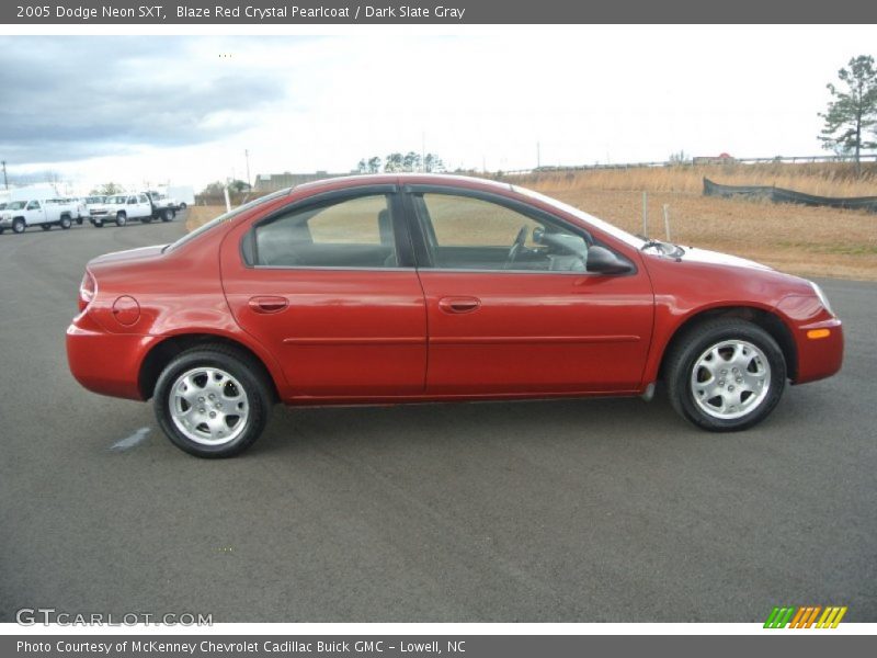 Blaze Red Crystal Pearlcoat / Dark Slate Gray 2005 Dodge Neon SXT