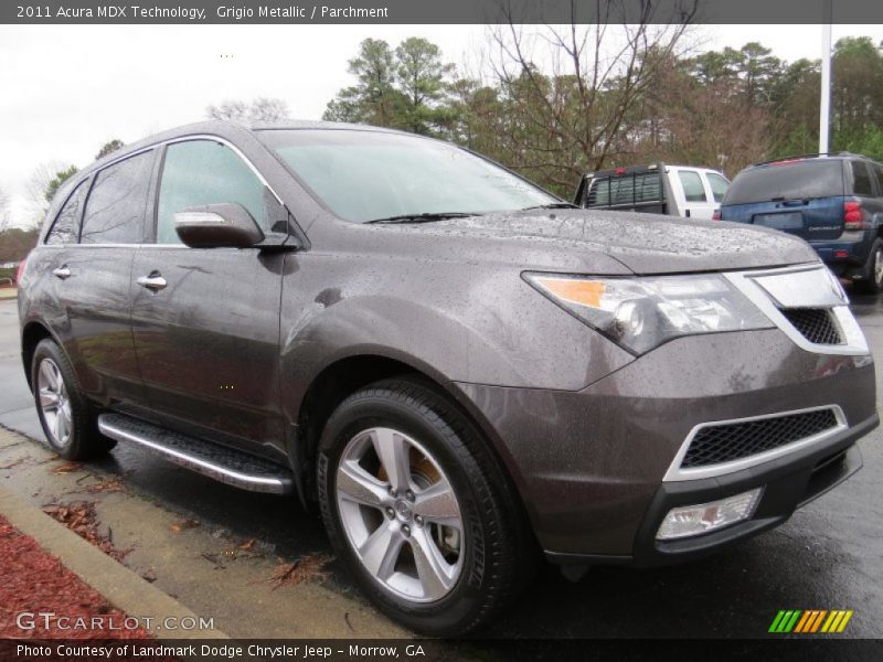 Grigio Metallic / Parchment 2011 Acura MDX Technology