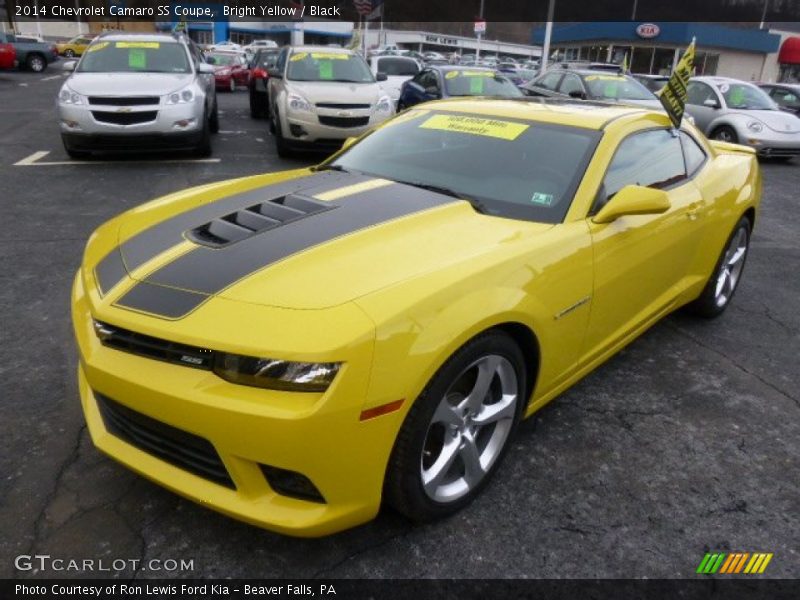 Bright Yellow / Black 2014 Chevrolet Camaro SS Coupe