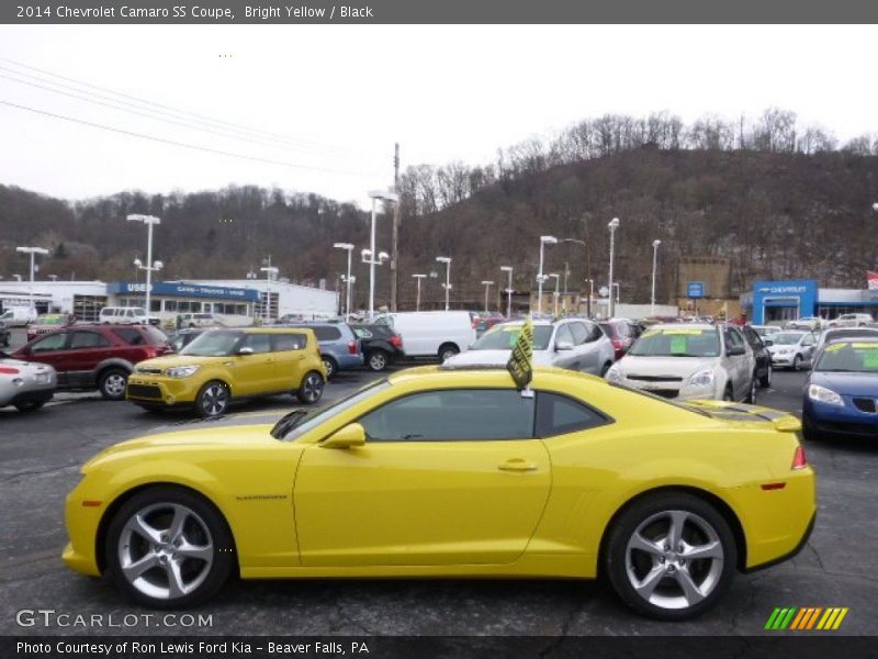 Bright Yellow / Black 2014 Chevrolet Camaro SS Coupe