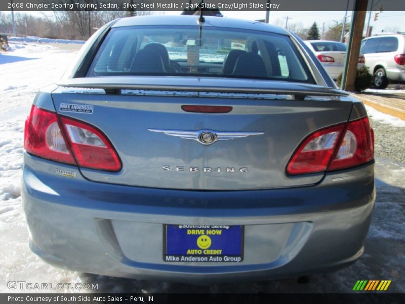 Silver Steel Metallic / Dark Slate Gray/Light Slate Gray 2008 Chrysler Sebring Touring Sedan