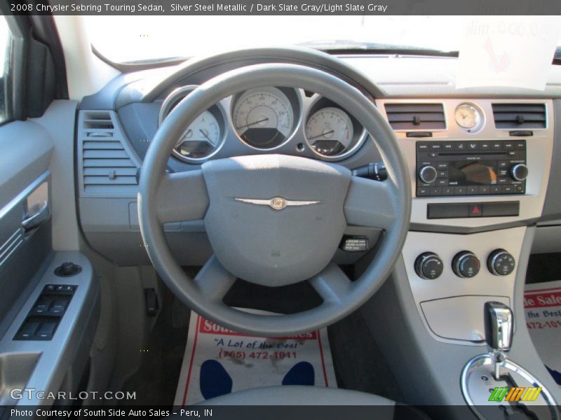 Silver Steel Metallic / Dark Slate Gray/Light Slate Gray 2008 Chrysler Sebring Touring Sedan