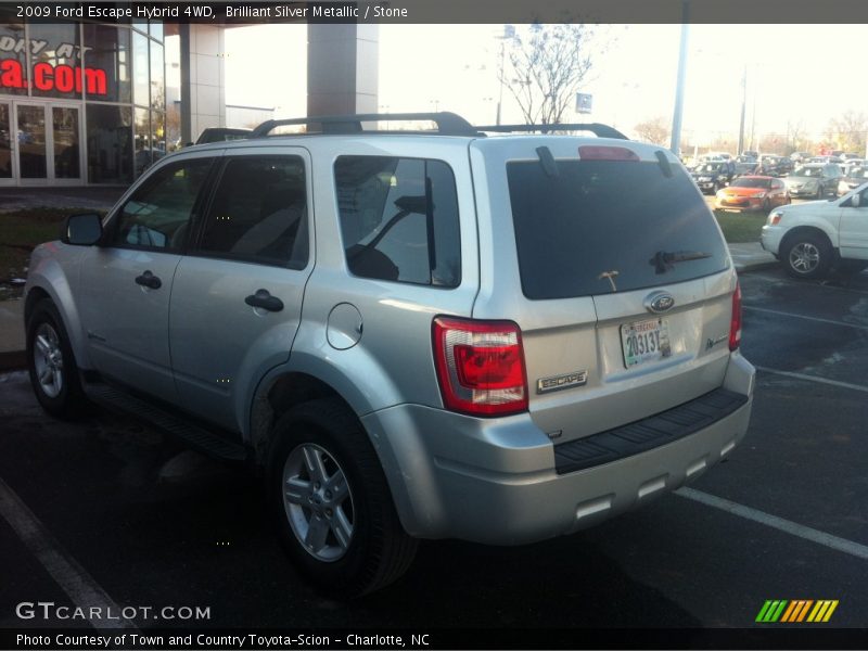 Brilliant Silver Metallic / Stone 2009 Ford Escape Hybrid 4WD