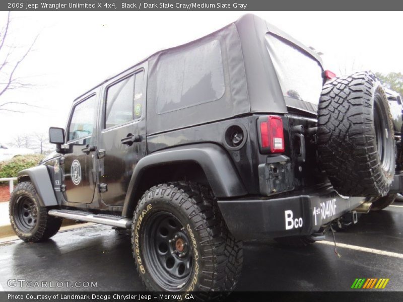 Black / Dark Slate Gray/Medium Slate Gray 2009 Jeep Wrangler Unlimited X 4x4