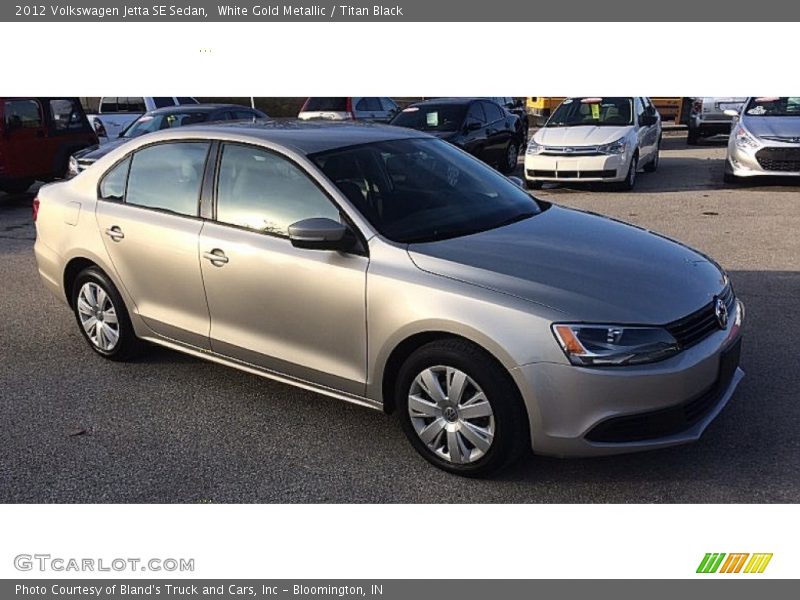 White Gold Metallic / Titan Black 2012 Volkswagen Jetta SE Sedan