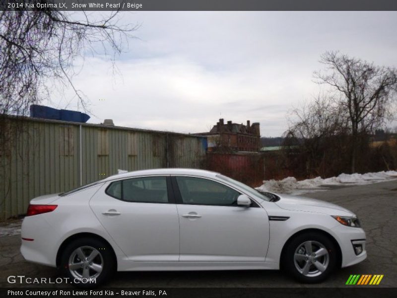 Snow White Pearl / Beige 2014 Kia Optima LX