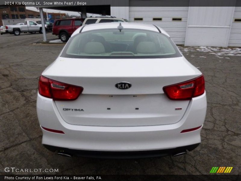 Snow White Pearl / Beige 2014 Kia Optima LX