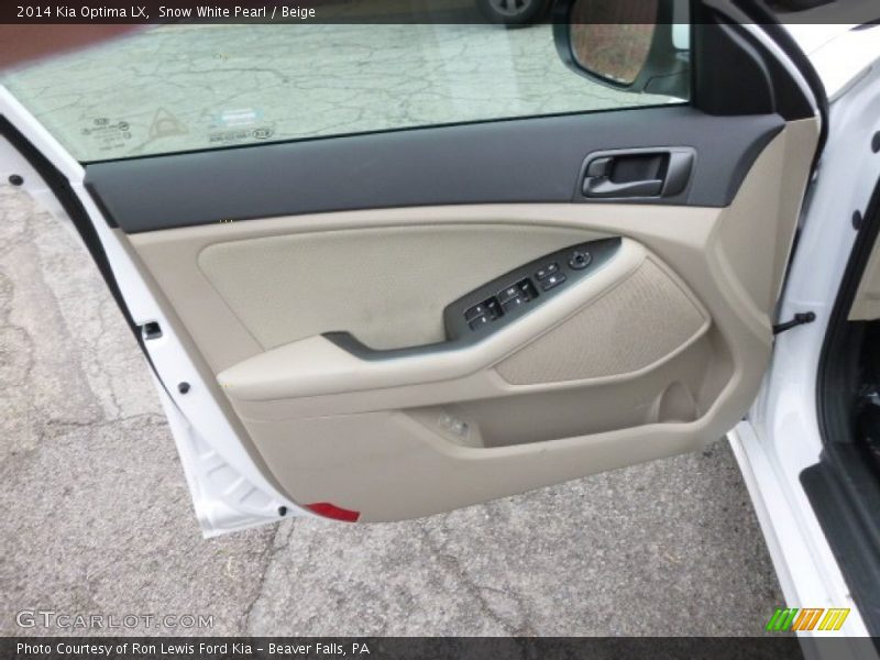Snow White Pearl / Beige 2014 Kia Optima LX