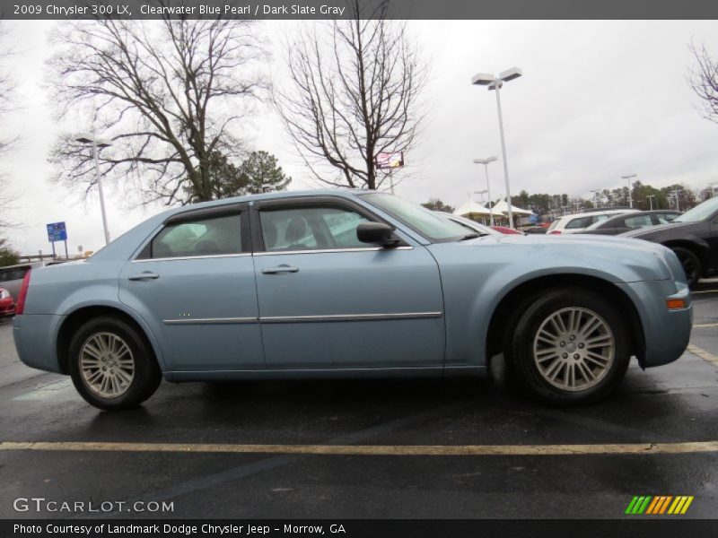 Clearwater Blue Pearl / Dark Slate Gray 2009 Chrysler 300 LX