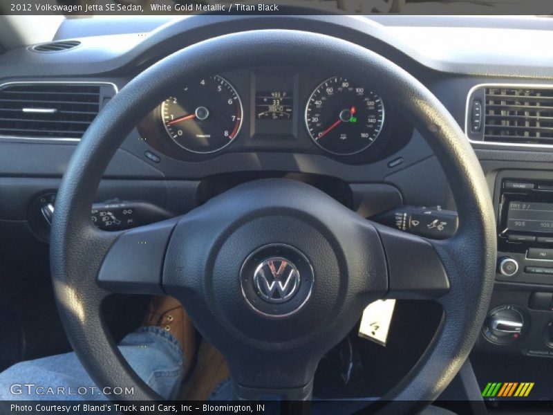 White Gold Metallic / Titan Black 2012 Volkswagen Jetta SE Sedan