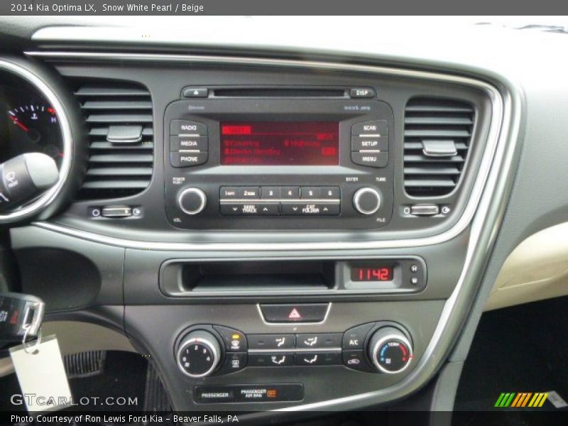 Controls of 2014 Optima LX