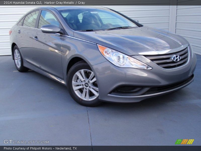 Harbor Gray Metallic / Gray 2014 Hyundai Sonata GLS