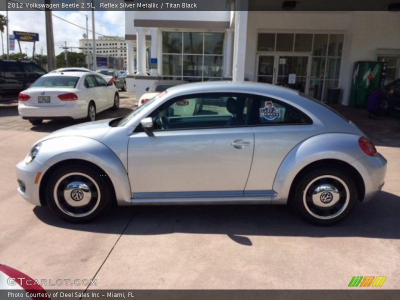 Reflex Silver Metallic / Titan Black 2012 Volkswagen Beetle 2.5L