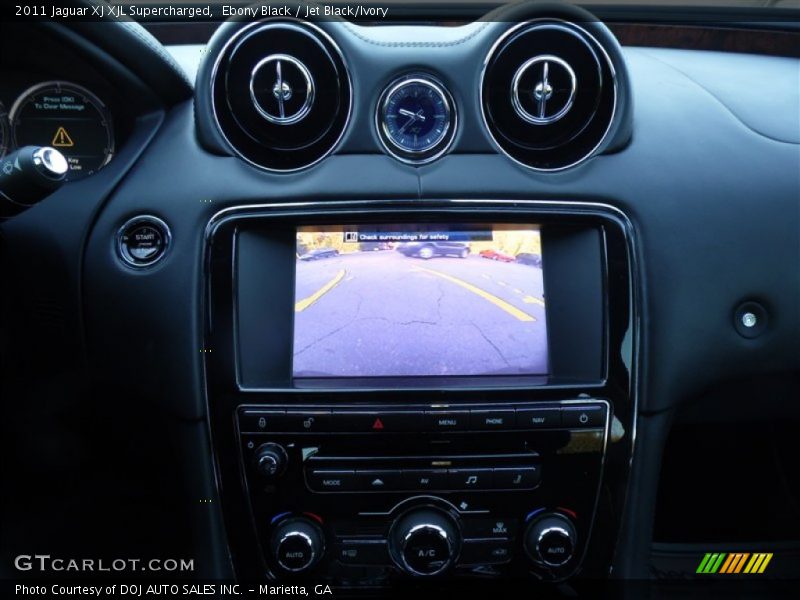 Ebony Black / Jet Black/Ivory 2011 Jaguar XJ XJL Supercharged
