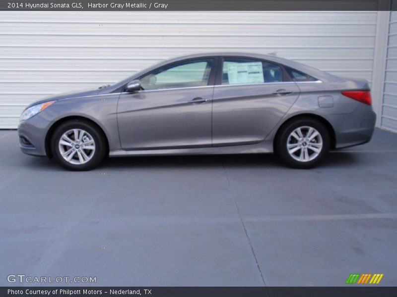 Harbor Gray Metallic / Gray 2014 Hyundai Sonata GLS